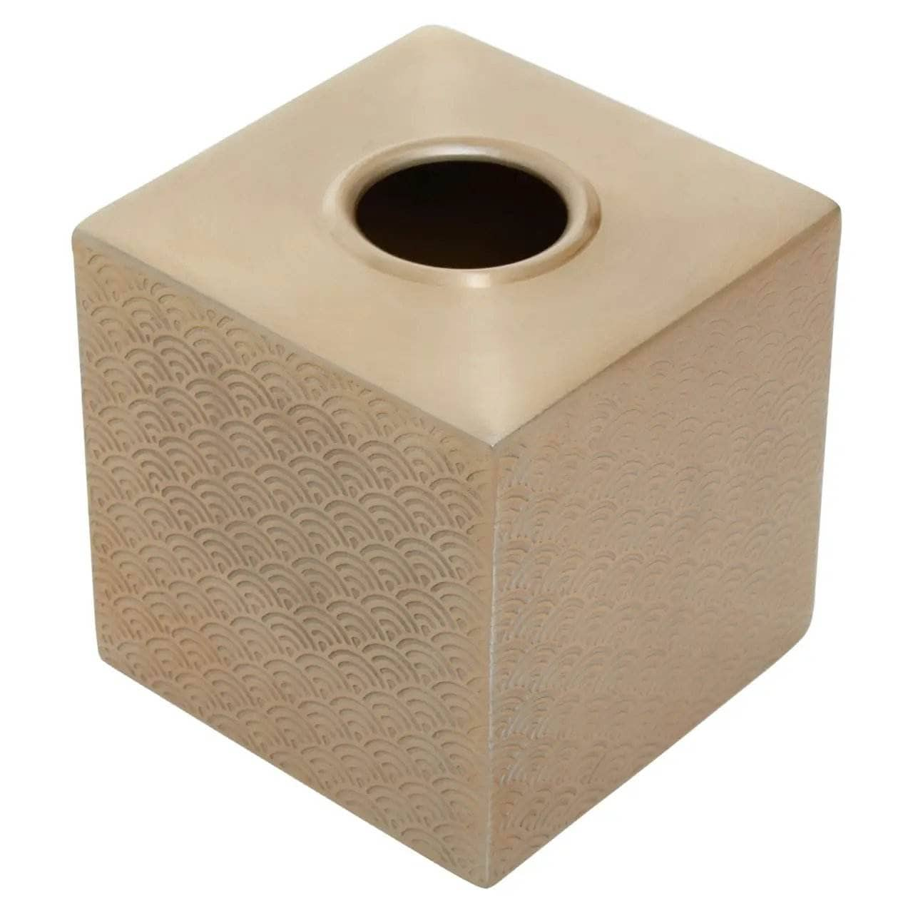 Bathroom  -  Allegra Aluminium Tissue Box - Gold  -  60011939