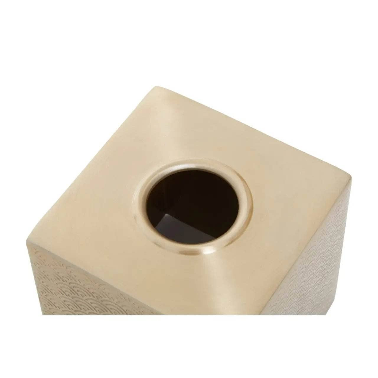 Bathroom  -  Allegra Aluminium Tissue Box - Gold  -  60011939