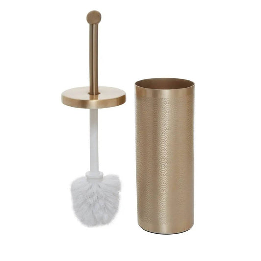 Bathroom  -  Allegra Etched Detail Toilet Brush - Gold  -  60011940