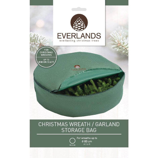 Christmas  -  Green Christmas Wreath Storage Bag - 80cm  -  60012135