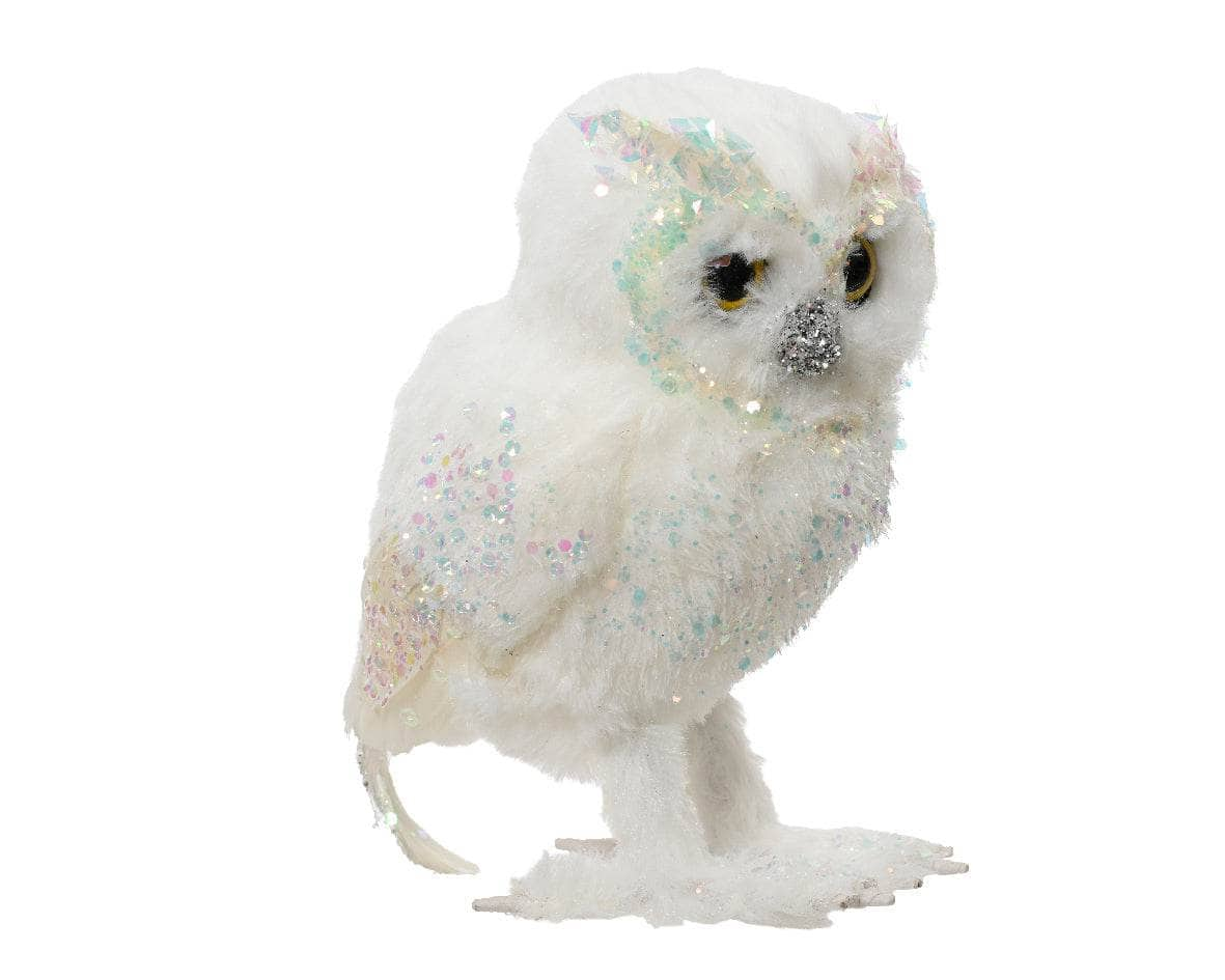 Christmas  -  Artificial White Owl Decoration - 15cm  -  60012138