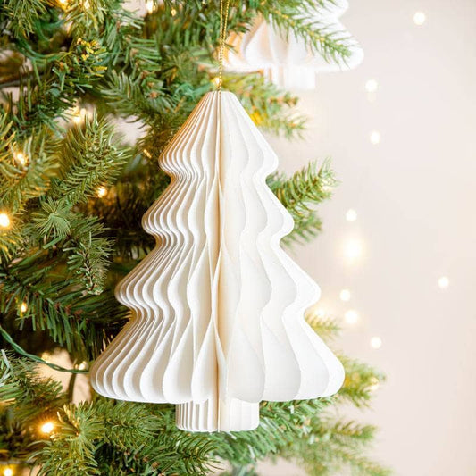 Christmas  -  White Tree Christmas Decoration - 20cm  -  60012149