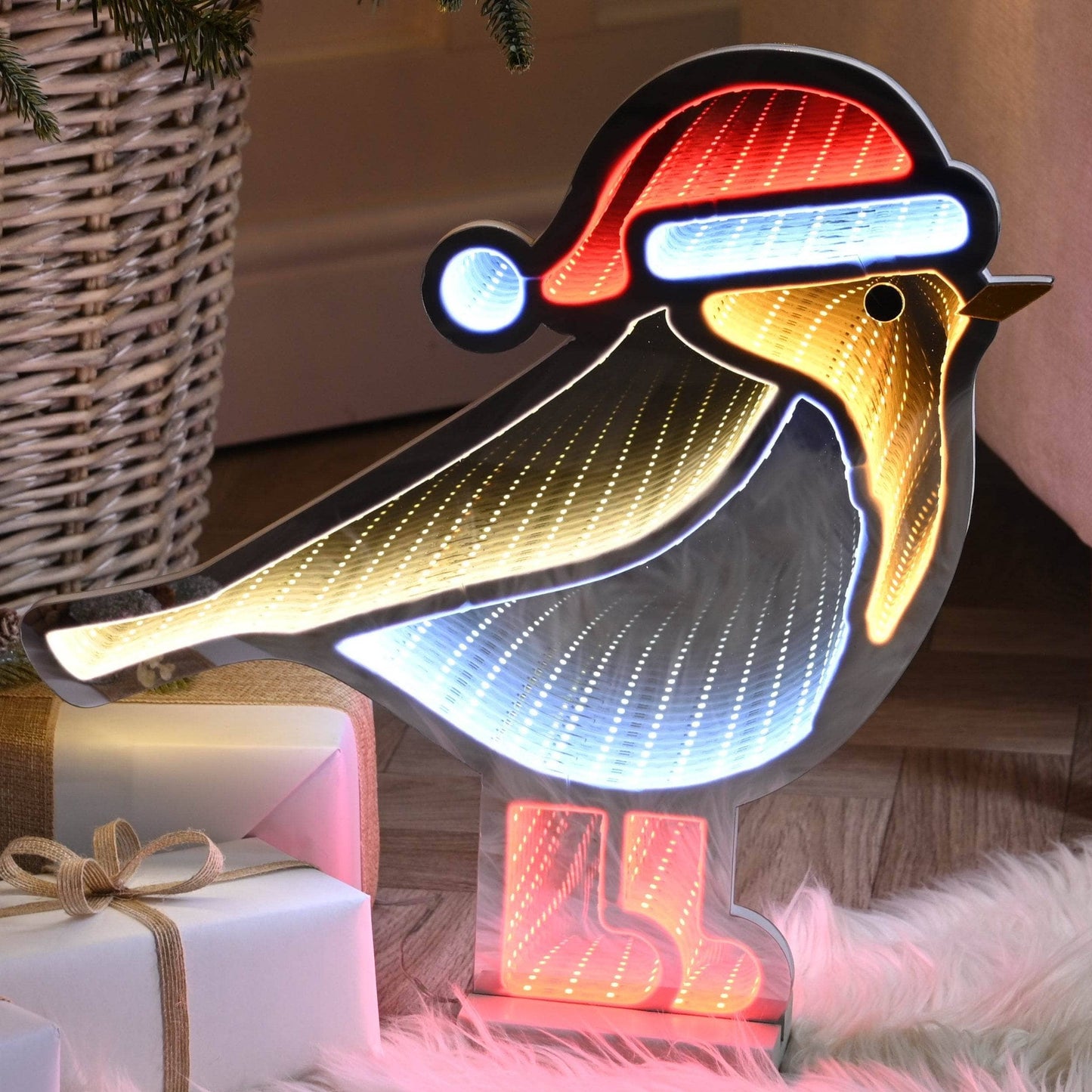 Christmas  -  Robin Infinity Light - 40cm  -  60012165