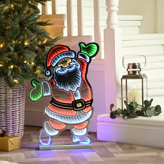 Christmas  -  Infinity Standing Santa Light - 60cm  -  60012168