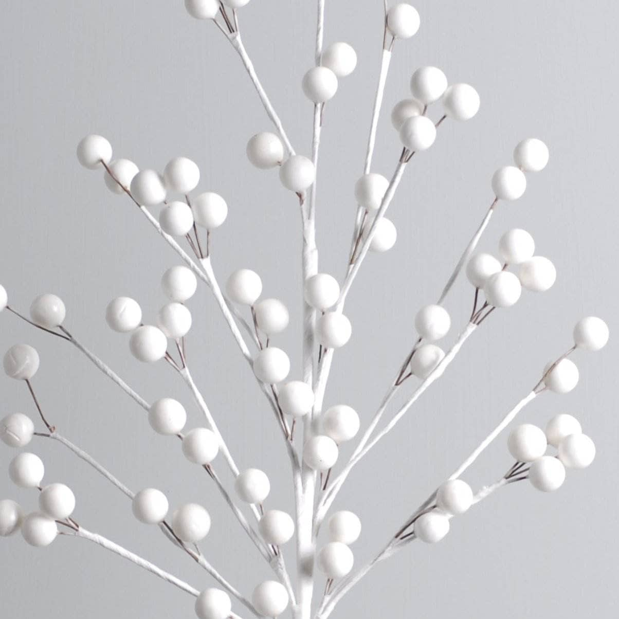 Christmas  -  White Berry Spray - 56cm  -  60012183