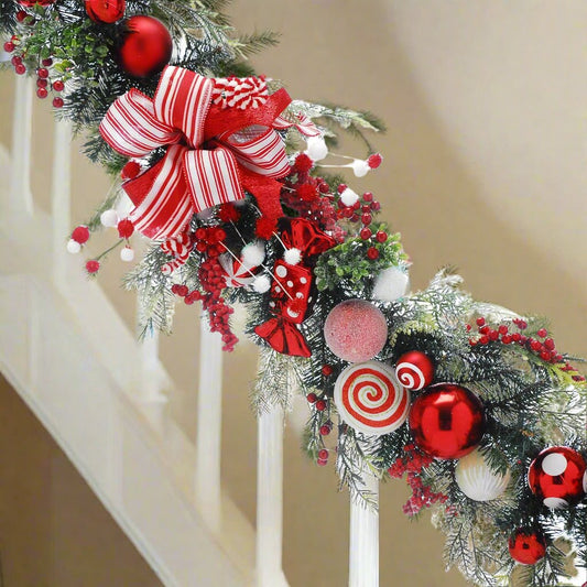 Christmas  -  Candy Sweets & Red Berry Garland - 180cm  -  60012185