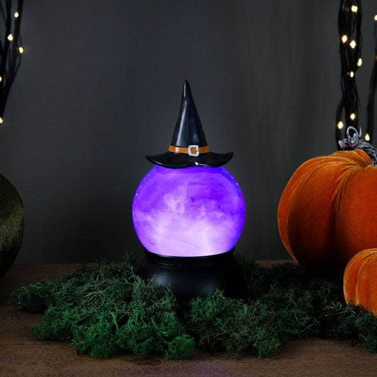 Homeware  -  Light Up Witch Hat Water Globe - 20cm  -  60012186