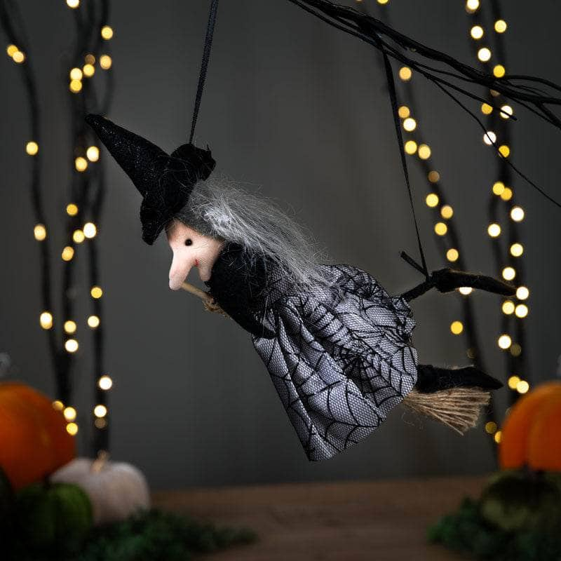 Homeware  -  Assorted Flying Witch With Broom  -  60012194