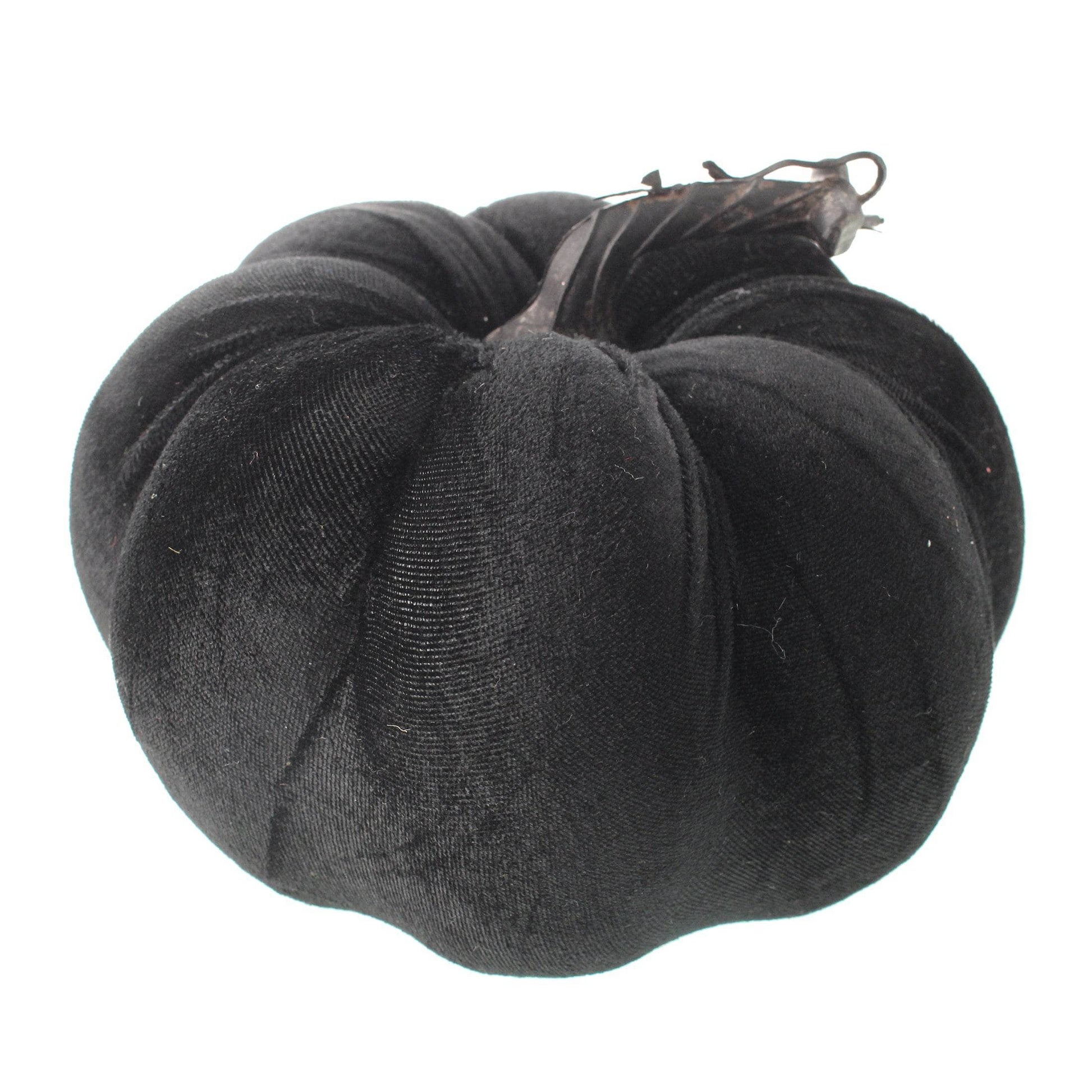 Homeware  -  Black Velvet Pumpkin - 18cm  -  60012195