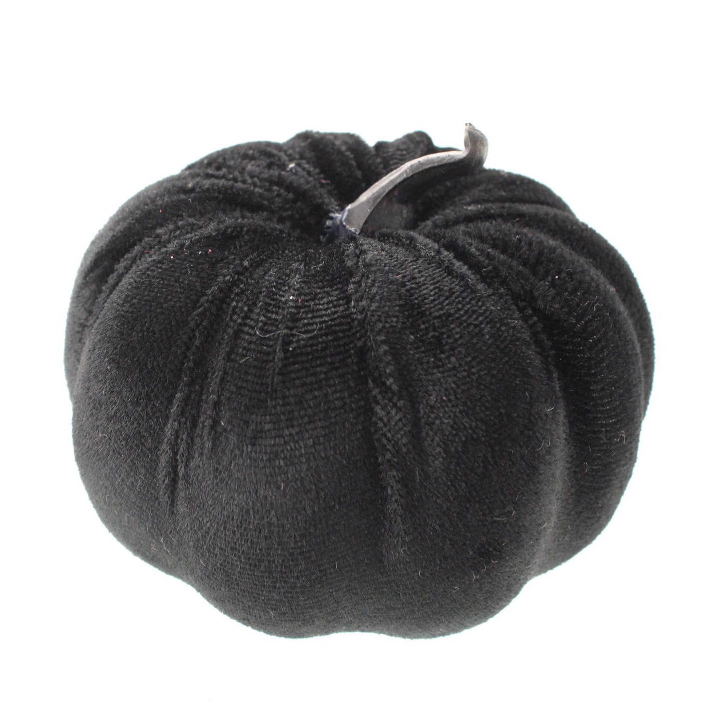 Homeware  -  Black Velvet Pumpkin - 18cm  -  60012195