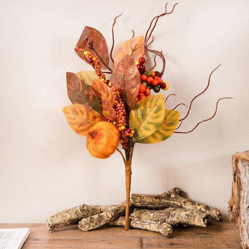 Homeware  -  Pick with Pumpkin and Berries - 30cm  -  60012204