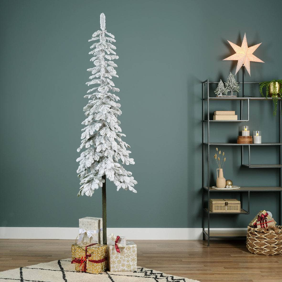 Christmas  -  Alpine Fir Snowy Tree - 210cm  -  60012256