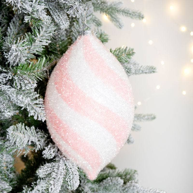 Christmas  -  Pink Finial Hanging Decoration - 27cm  -  60012266