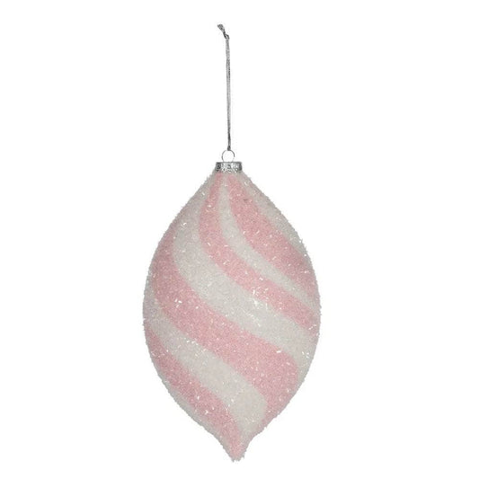 Christmas  -  Pink Finial Hanging Decoration - 27cm  -  60012266