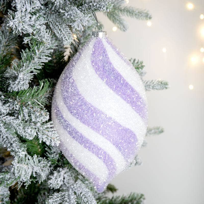 Christmas  -  Purple Finial Hanging Decoration - 27cm  -  60012267