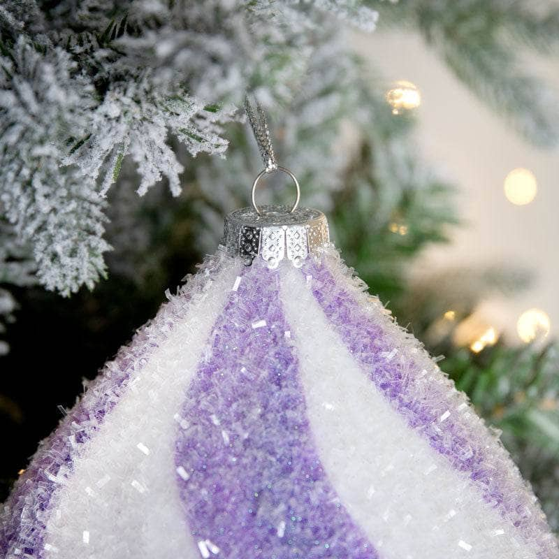 Christmas  -  Purple Finial Hanging Decoration - 27cm  -  60012267