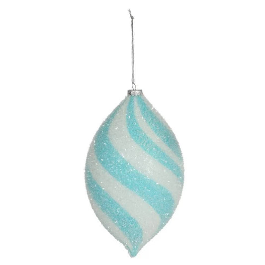 Christmas  -  Turquoise Finial Hanging Decoration - 27cm  -  60012268