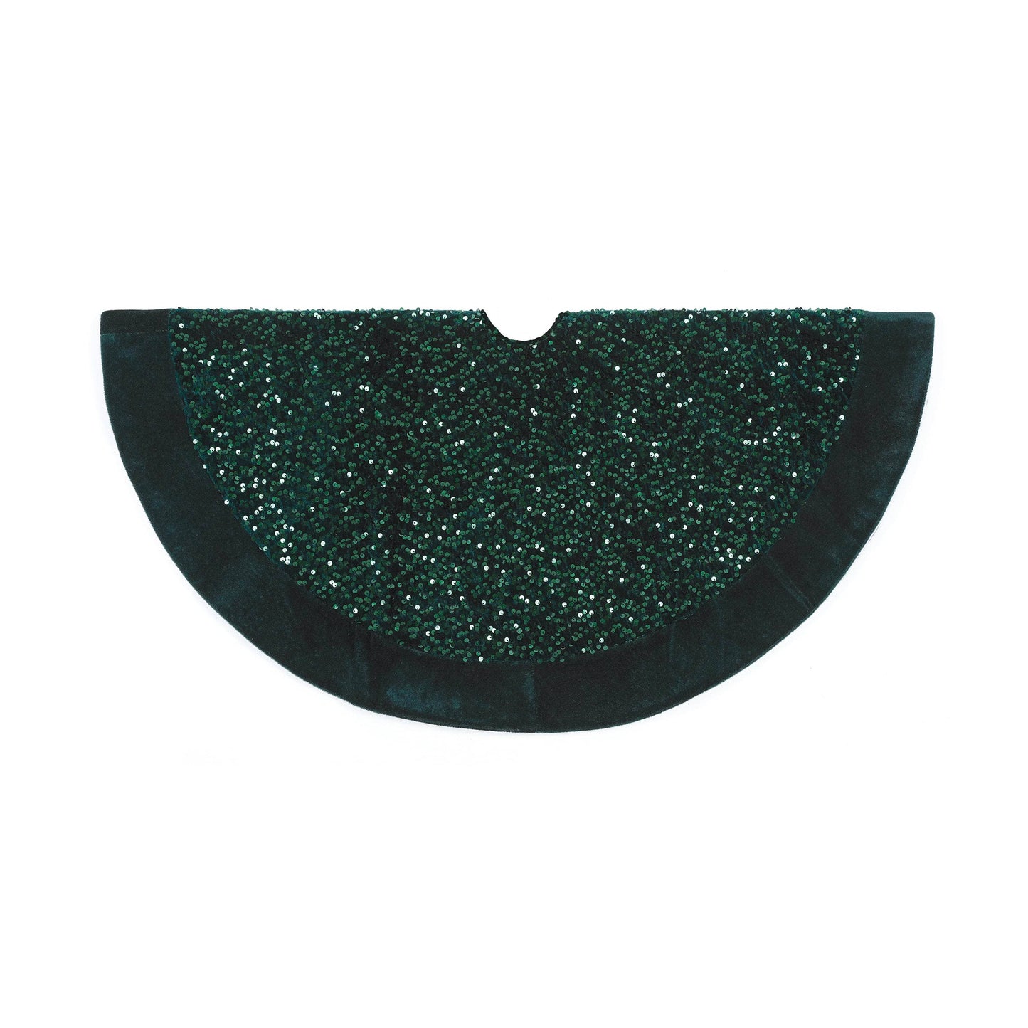 Christmas  -  Green Sequin Tree Skirt - 90cm  -  60012292