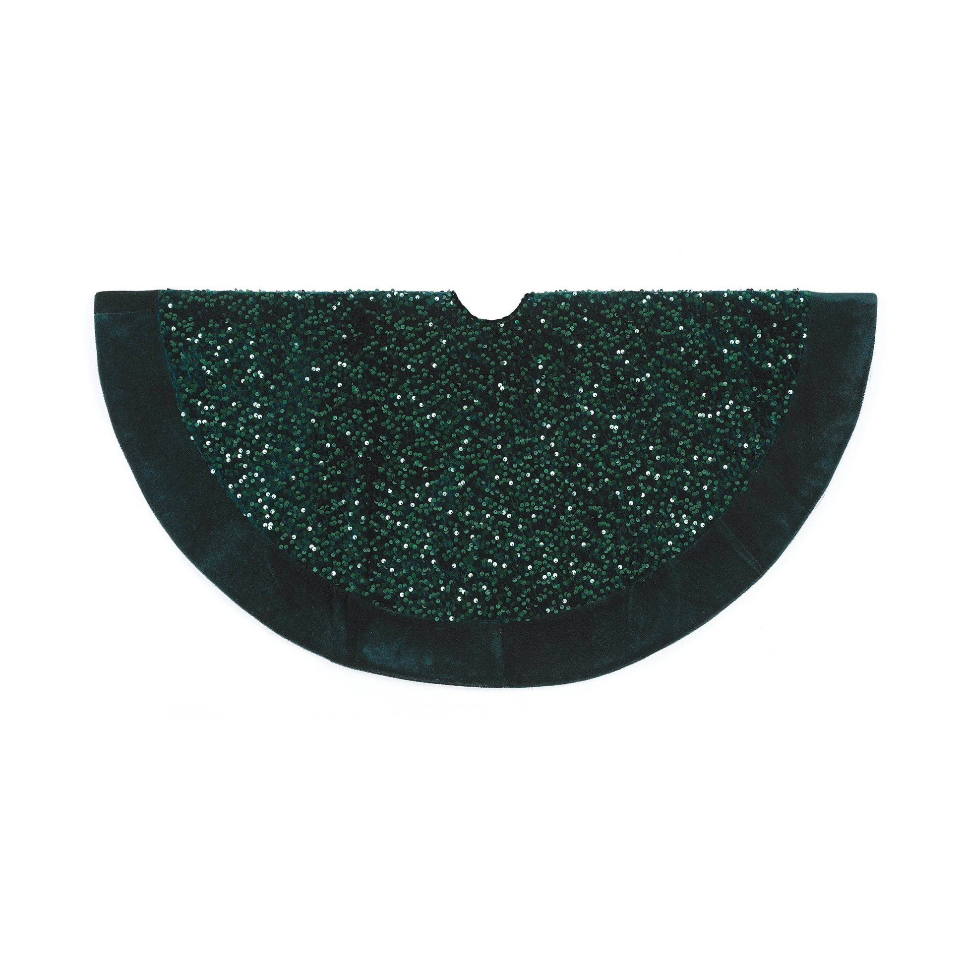 Christmas  -  Green Sequin Tree Skirt - 90cm  -  60012292