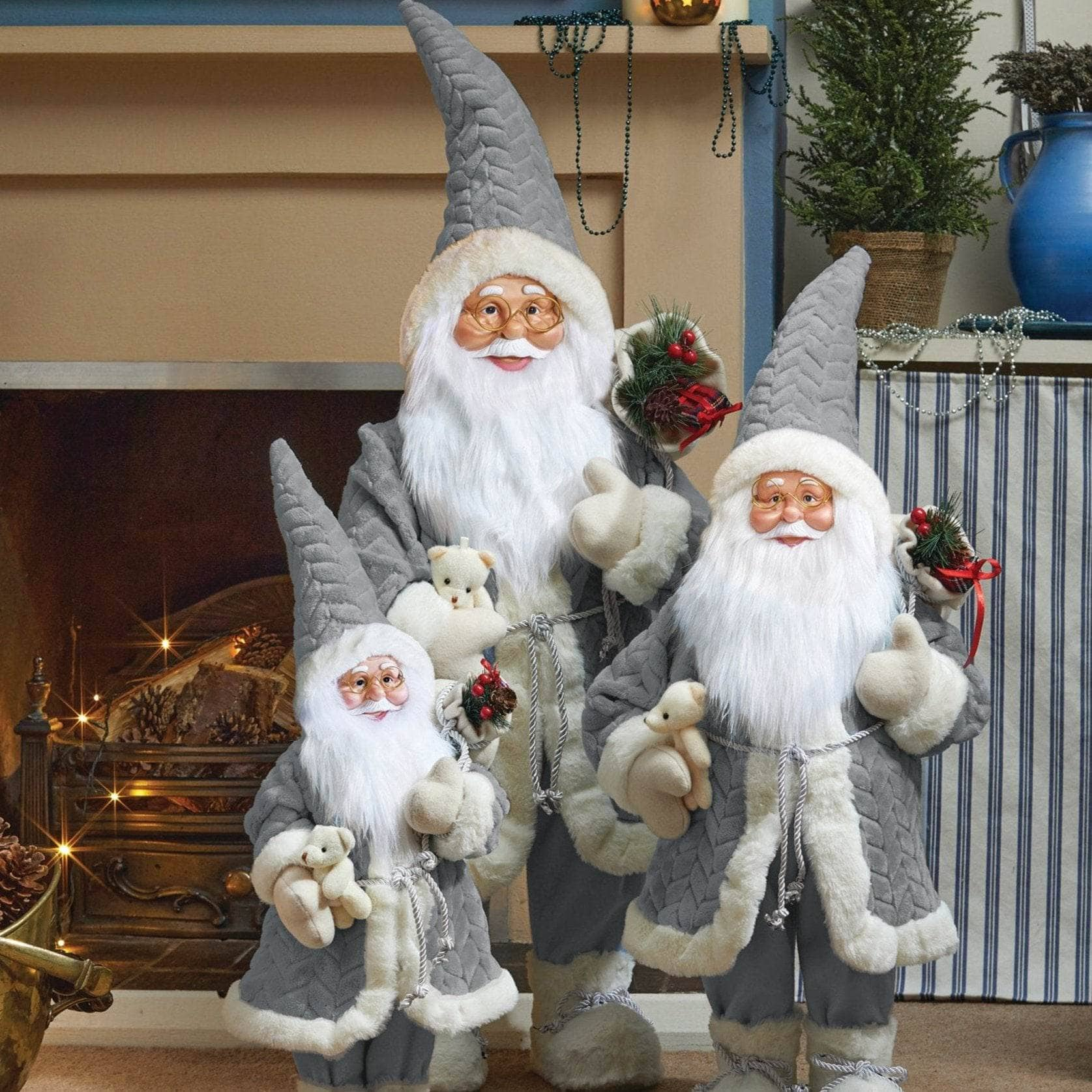 Christmas  -  Jumbo Papa Noel - Grey  -  60012357