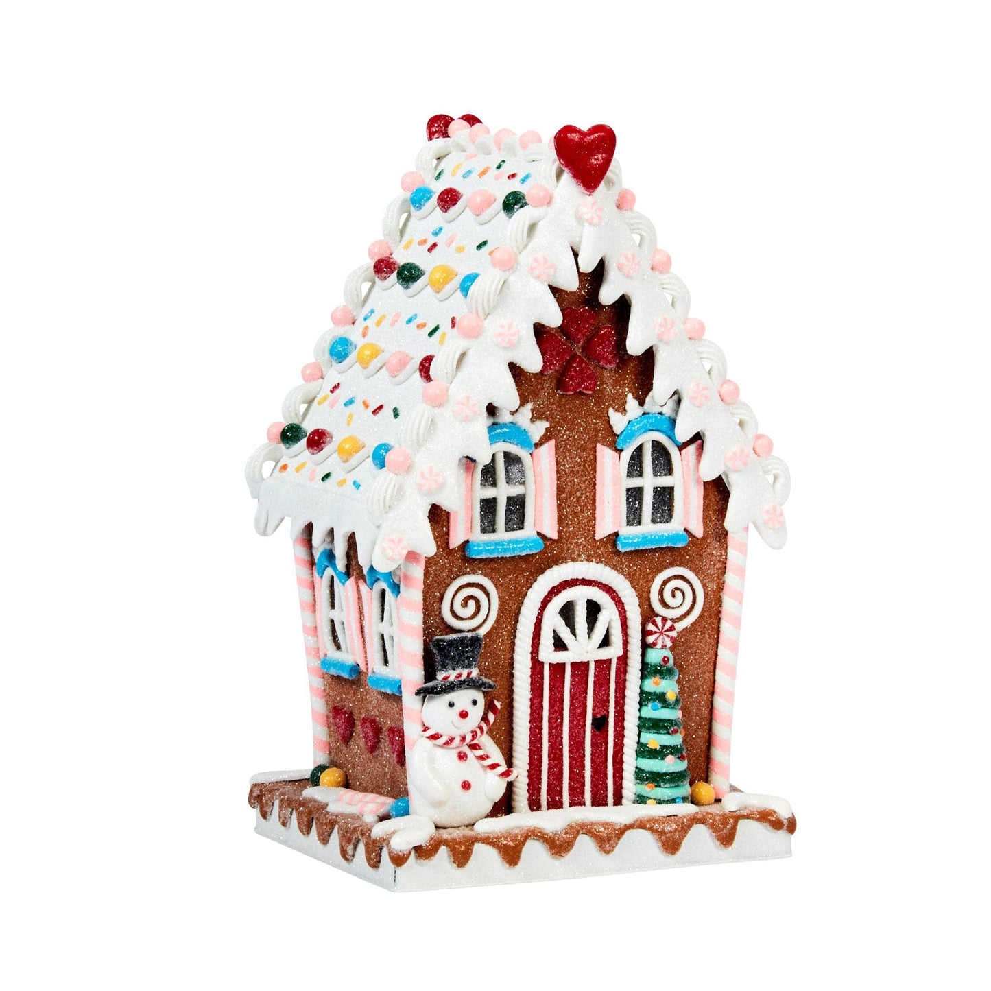 Christmas  -  Gingerbread Frosty Candy Lodge - 26cm  -  60012375