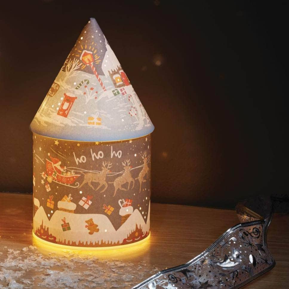 Christmas  -  Santa Sleigh Lantern - 20cm  -  60012384