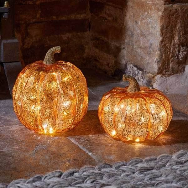 Homeware  -  Inlit Golden Pumpkin  -  60012389