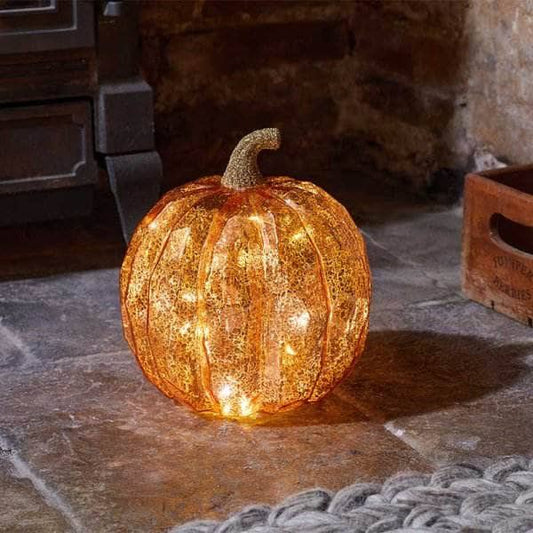 Homeware  -  Inlit Large Golden Pumpkin  -  60012390