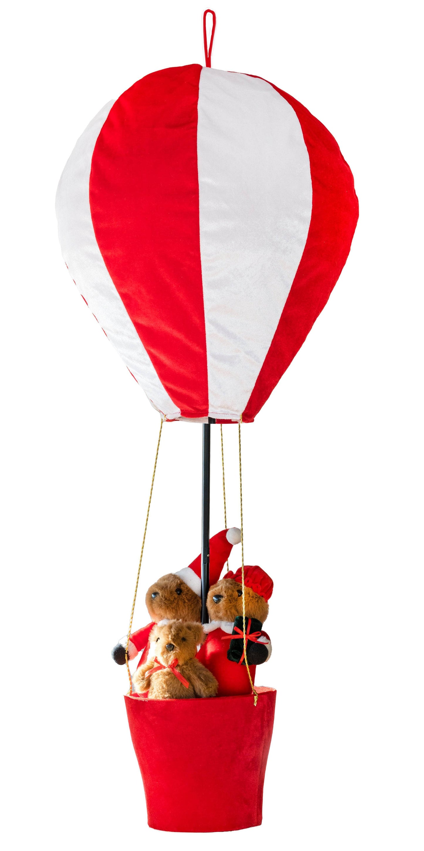 Christmas  -  Hot Air Balloon With Bears Christmas Decoration - 98cm  -  60012394