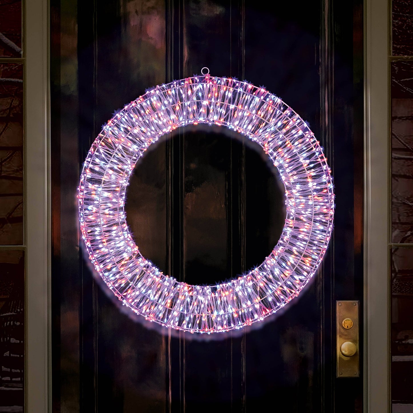 Christmas  -  Rainbow LED Wreath - 70cm  -  60012406