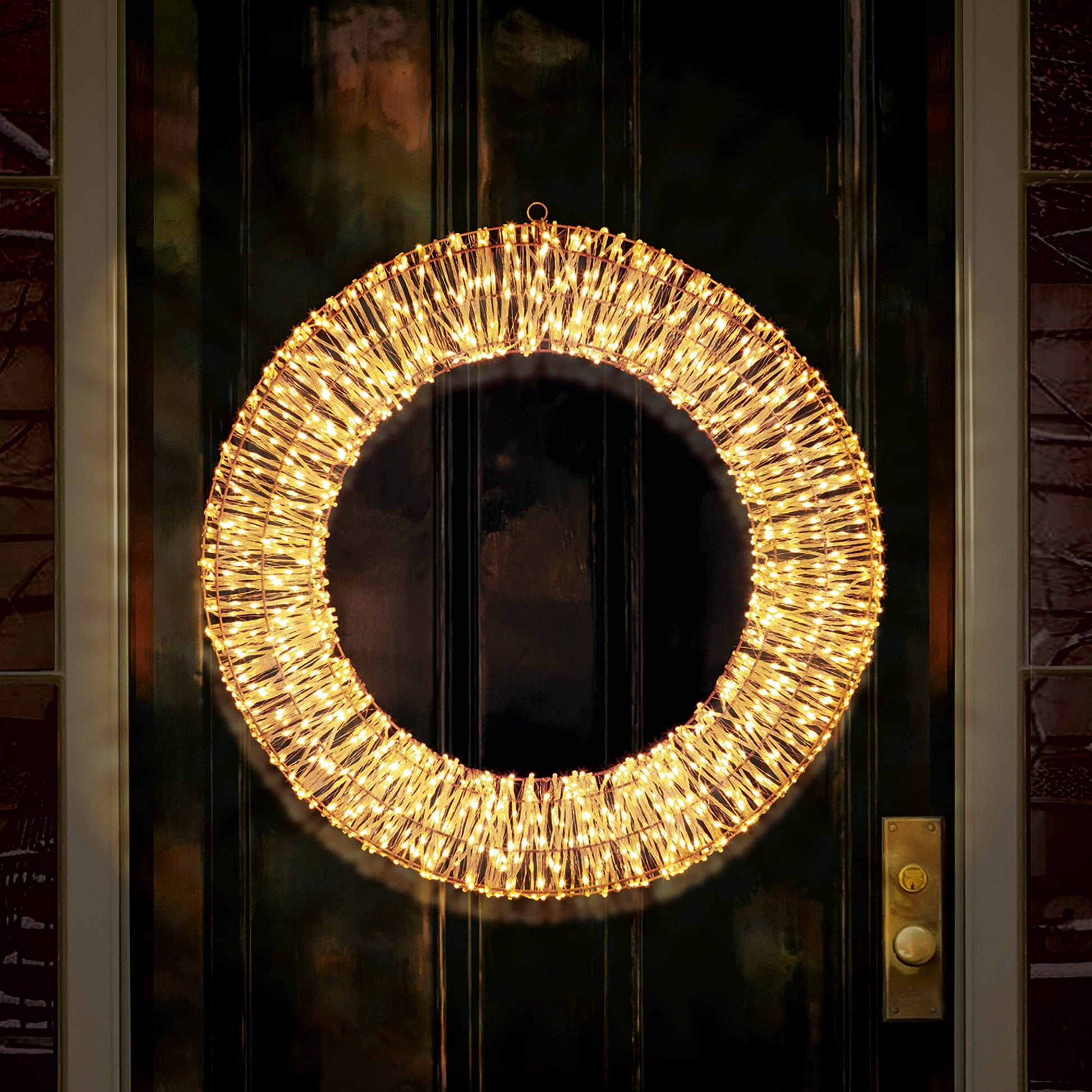 Christmas  -  Rose Gold LED Wreath - 70cm  -  60012408