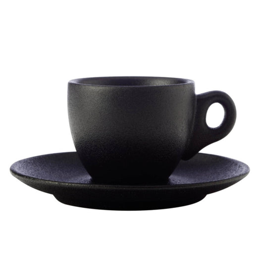 Kitchenware  -  Caviar Espresso Cup & Saucer - Black  -  60012876