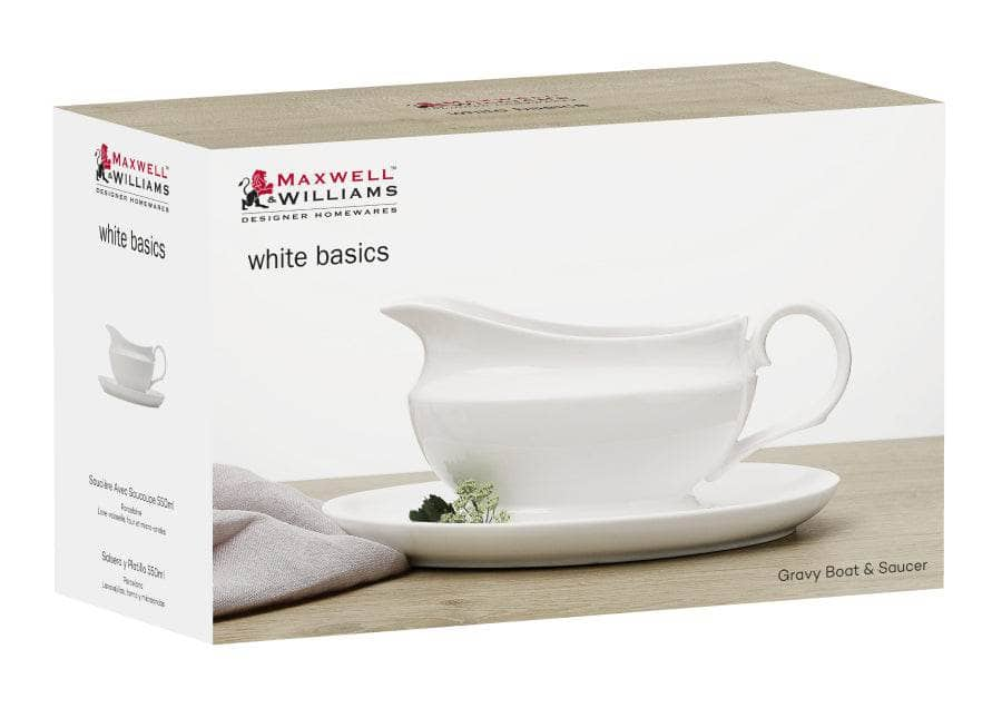 Kitchenware  -  Gravy Boat & Saucer - White  -  60012919