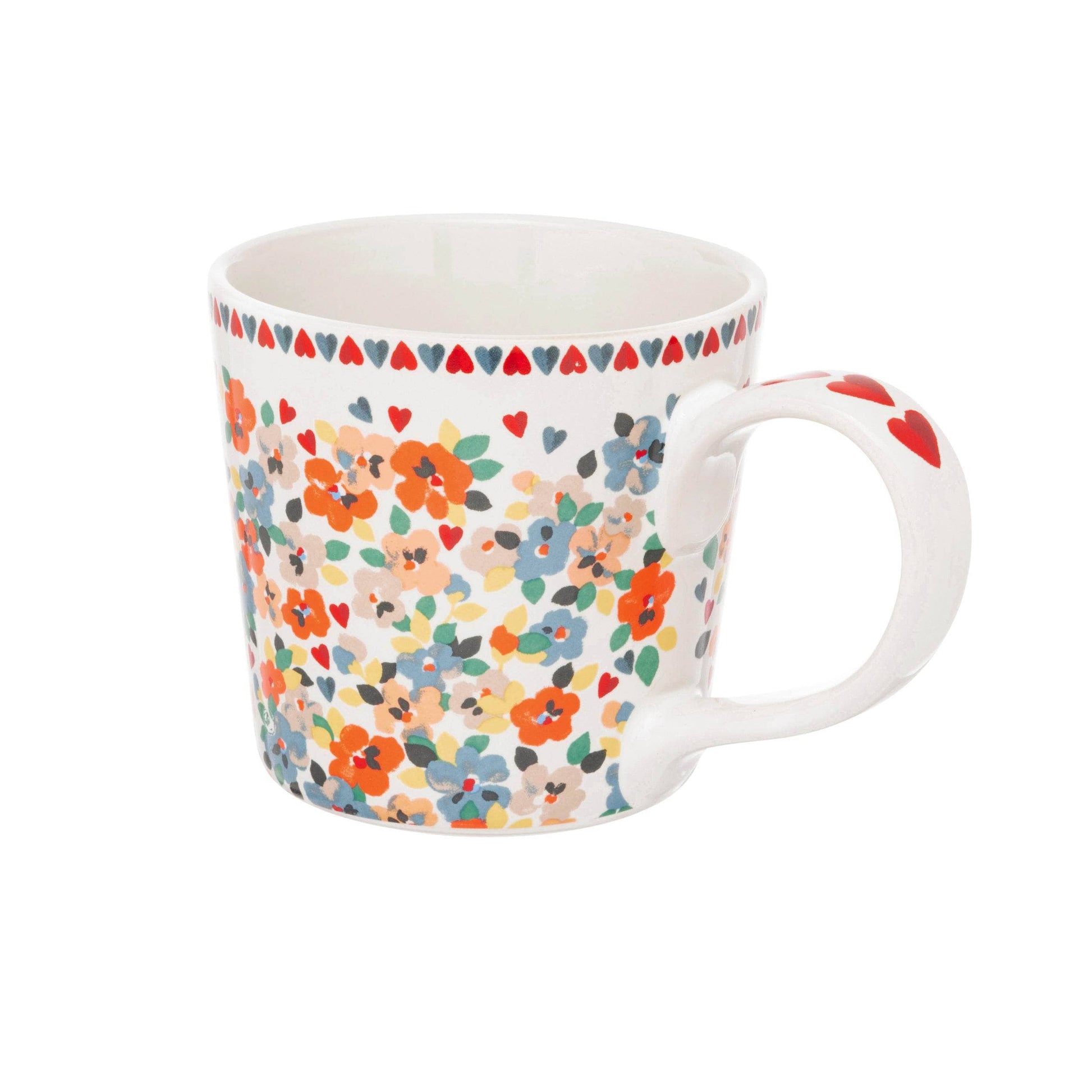 Kitchenware  -  Cath Kidston Painted Pansies Dolly Mug - Cream  -  60012981