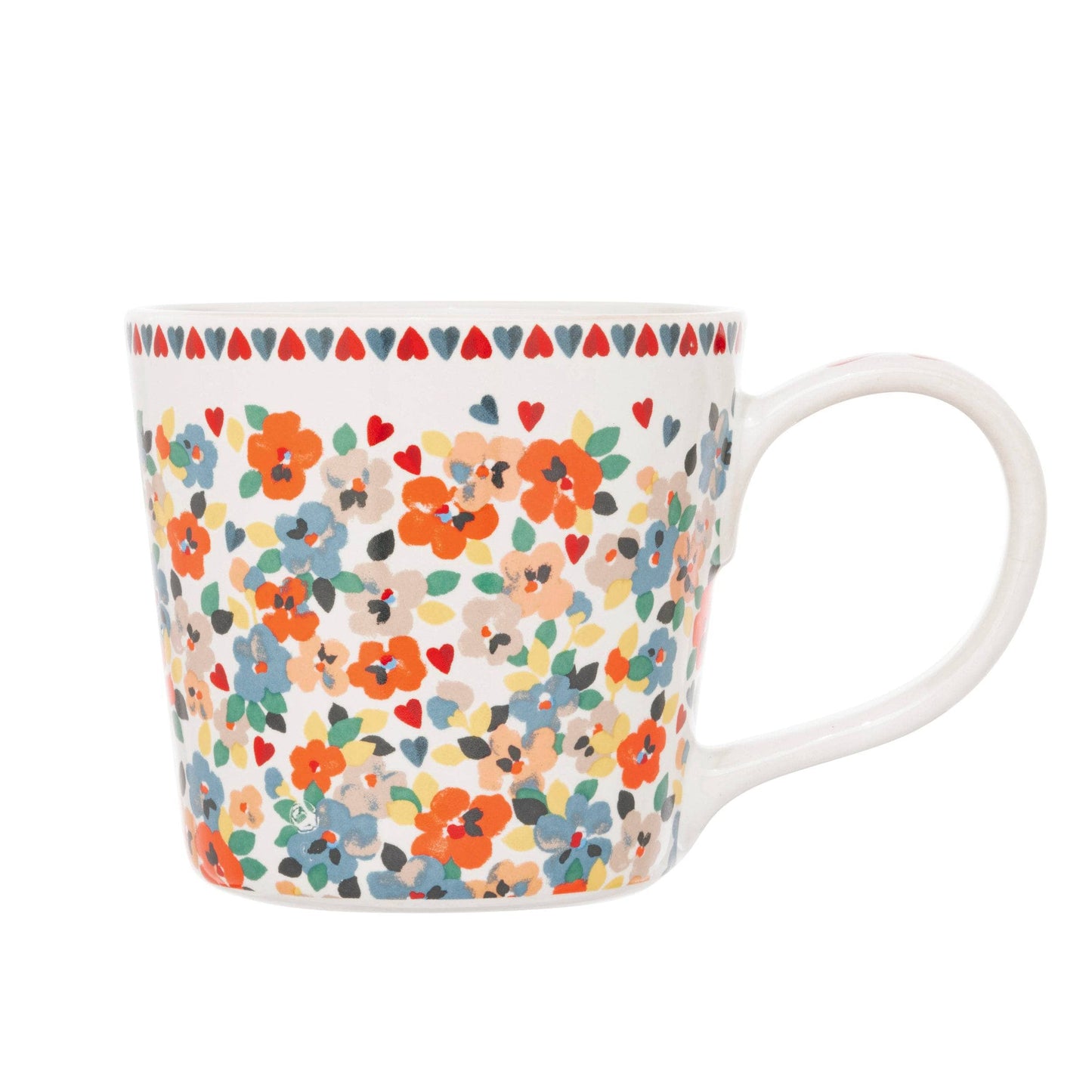 Kitchenware  -  Cath Kidston Painted Pansies Dolly Mug - Cream  -  60012981