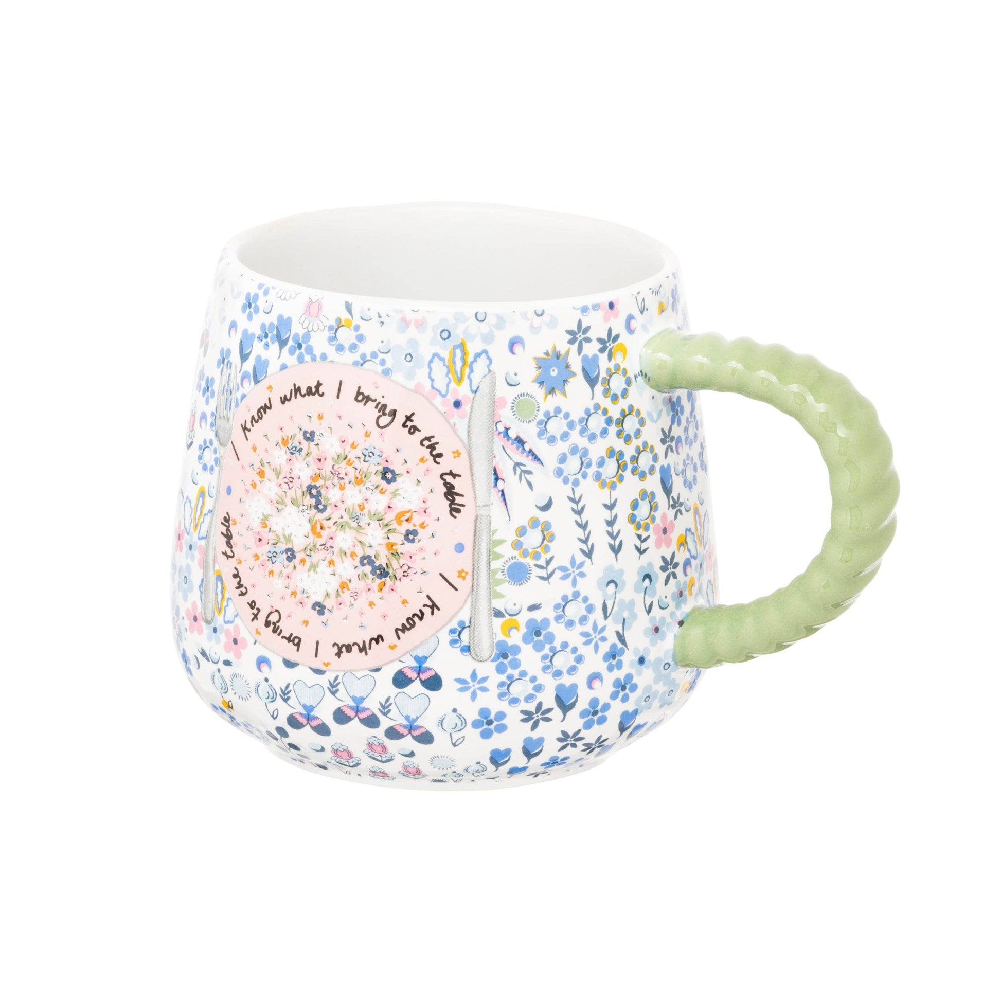 Kitchenware  -  Cath Kidston Ditsy Blue Twisted Handle Billie Mug  -  60012989