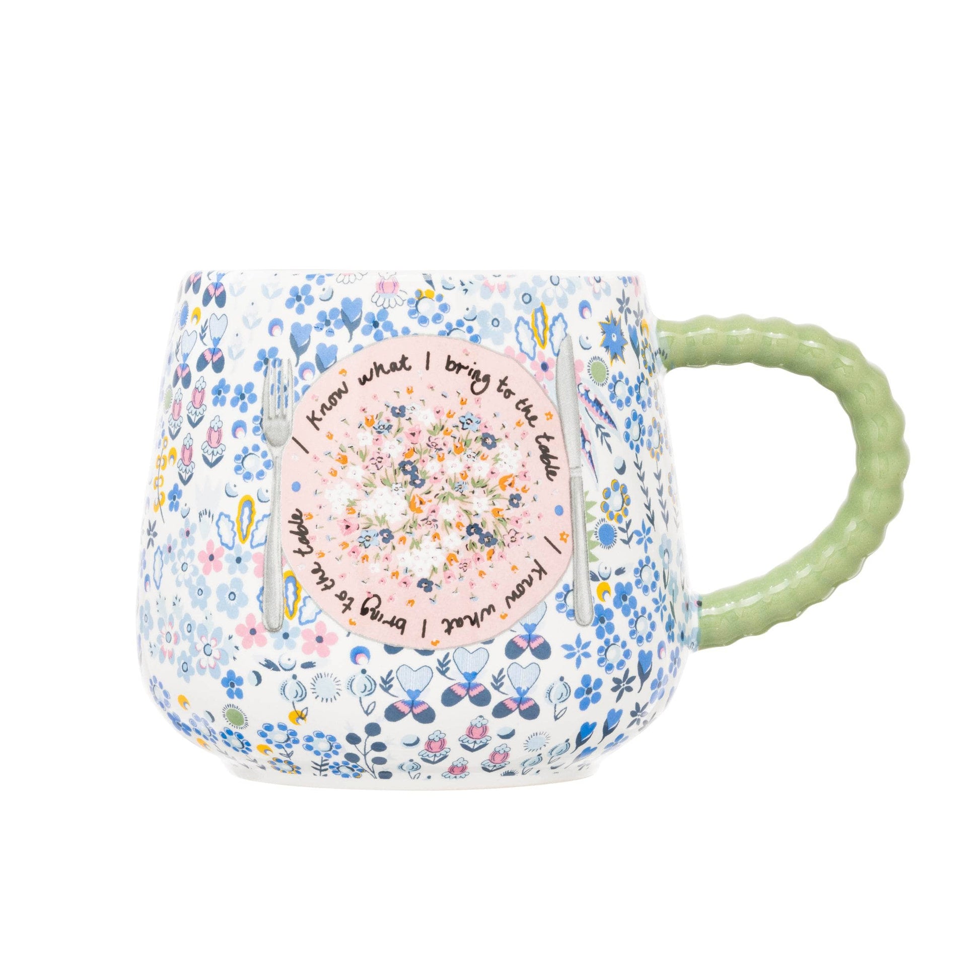 Kitchenware  -  Cath Kidston Ditsy Blue Twisted Handle Billie Mug  -  60012989