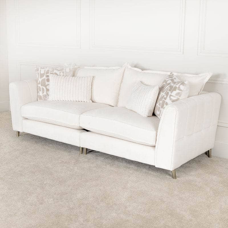 Furniture  -  Eiffel 4 Seater Sofa - Ivory  -  60013273