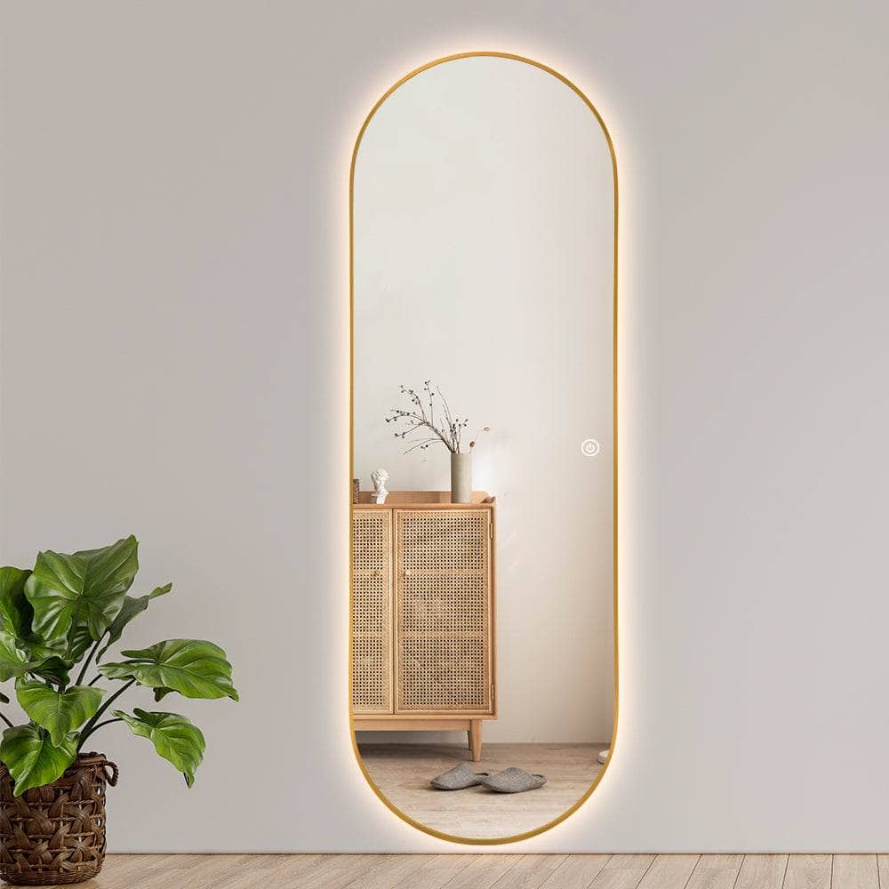 Mirrors  -  LED Double Arch Mirror - Gold  -  60013444