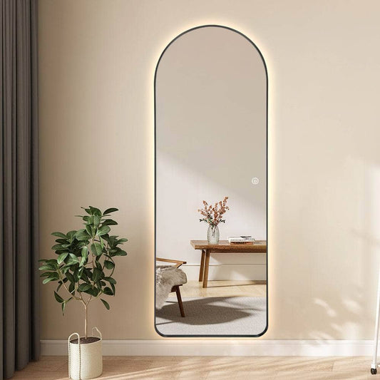 Mirrors  -  LED Arch Mirror - Black  -  60013447