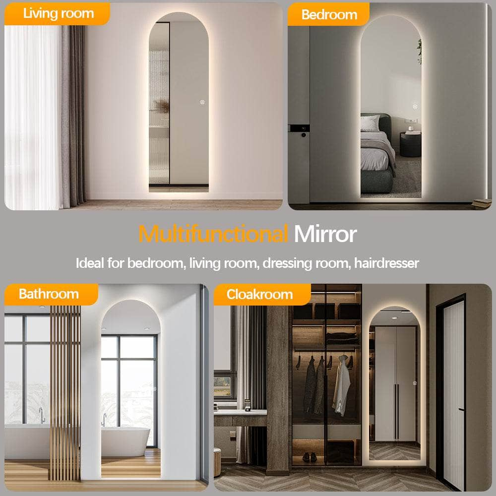 Mirrors  -  LED Arch Mirror - 50 x 150cm  -  60013450