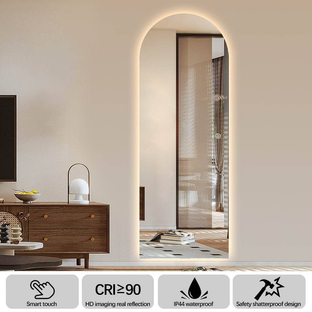 Mirrors  -  LED Arch Mirror - 60 x 165cm  -  60013451