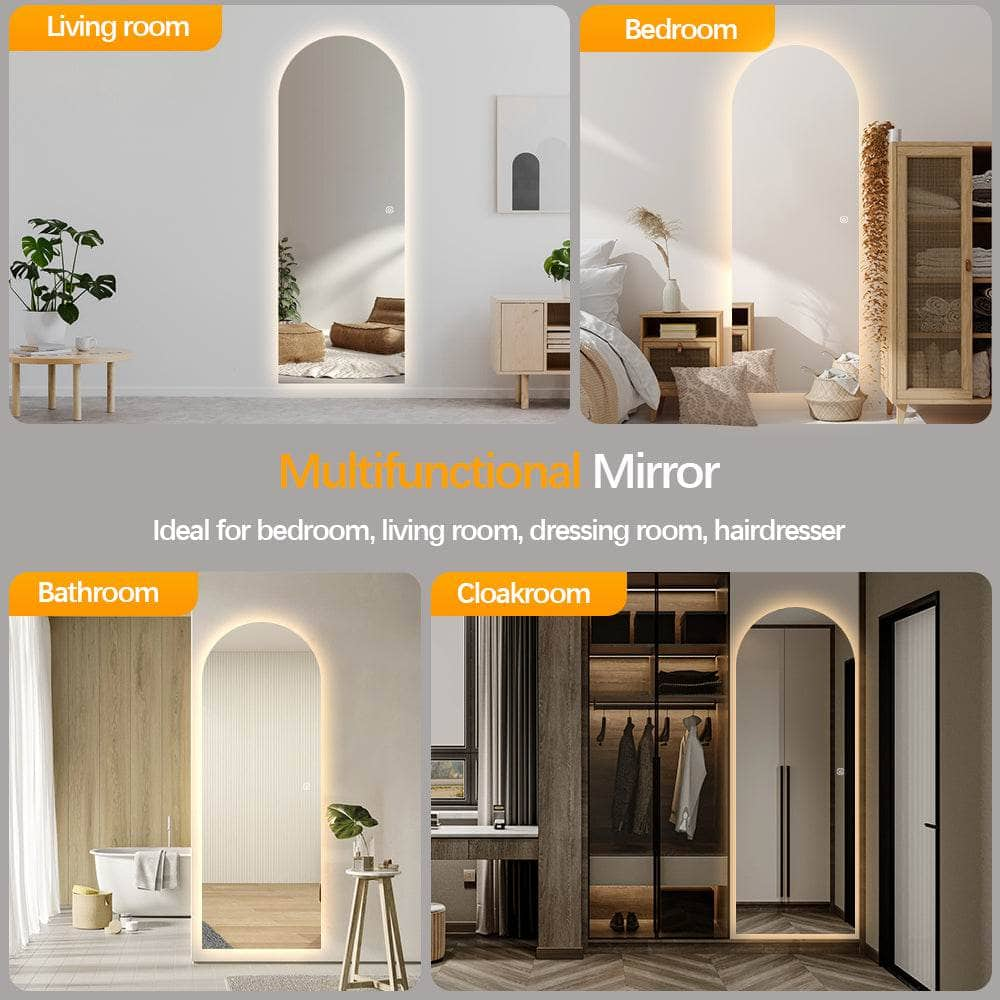 Mirrors  -  LED Arch Mirror - 60 x 165cm  -  60013451