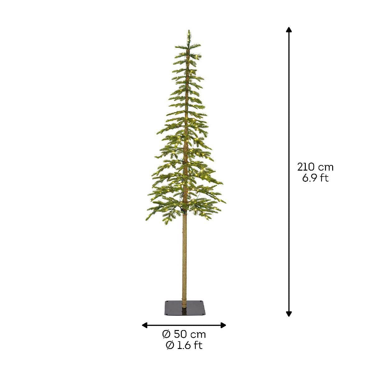 Christmas  -  Alpine Fir Micro LED Tree - 6.9 ft  -  60012259