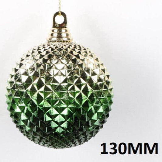 Christmas  -  Two Tone Durian Ball Christmas Bauble - 13cm  -  60011096