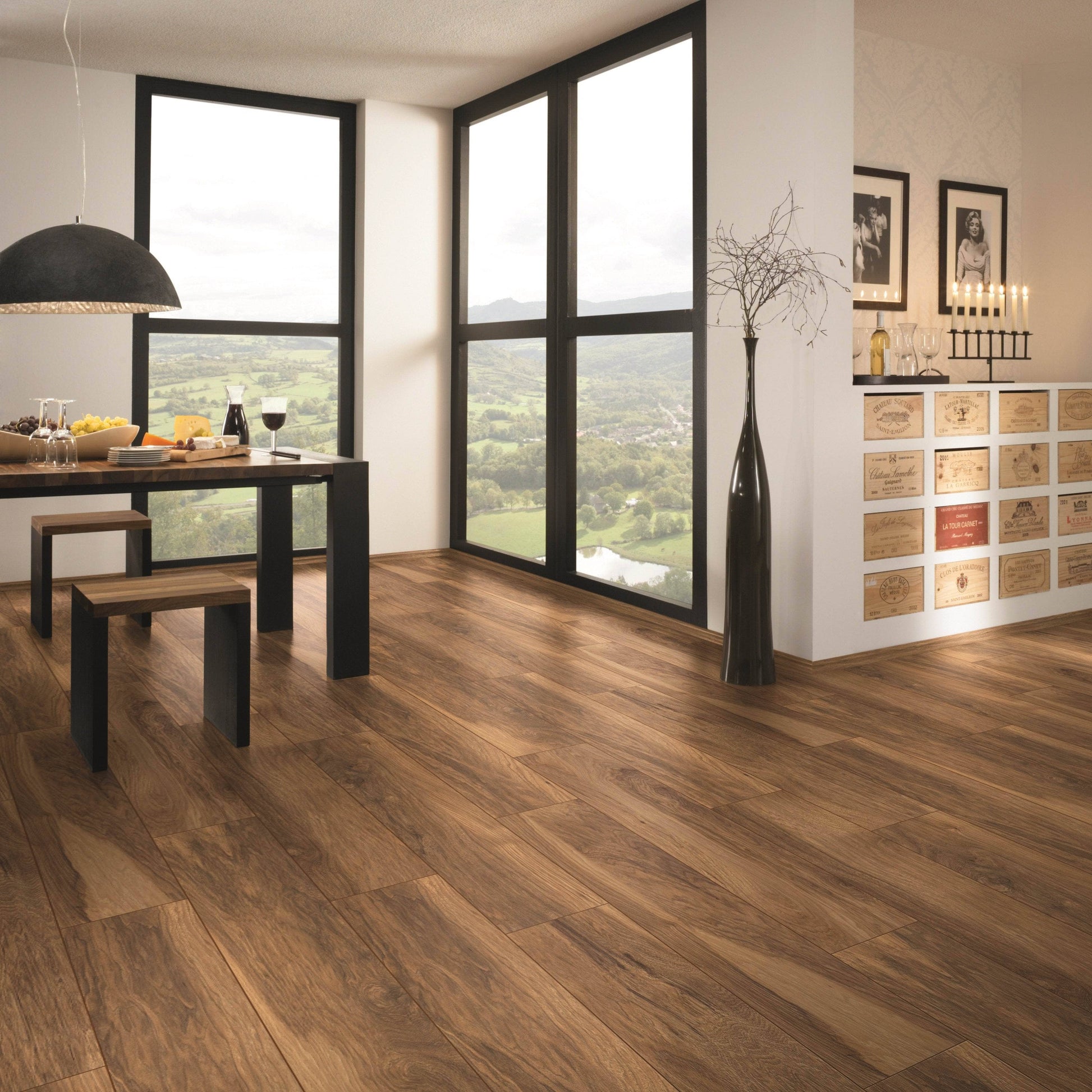 Flooring & Carpet  -  Krono Atlantic Appalachian Hickory 10mm Laminate Flooring (1.76m² Pack)  -  60011172