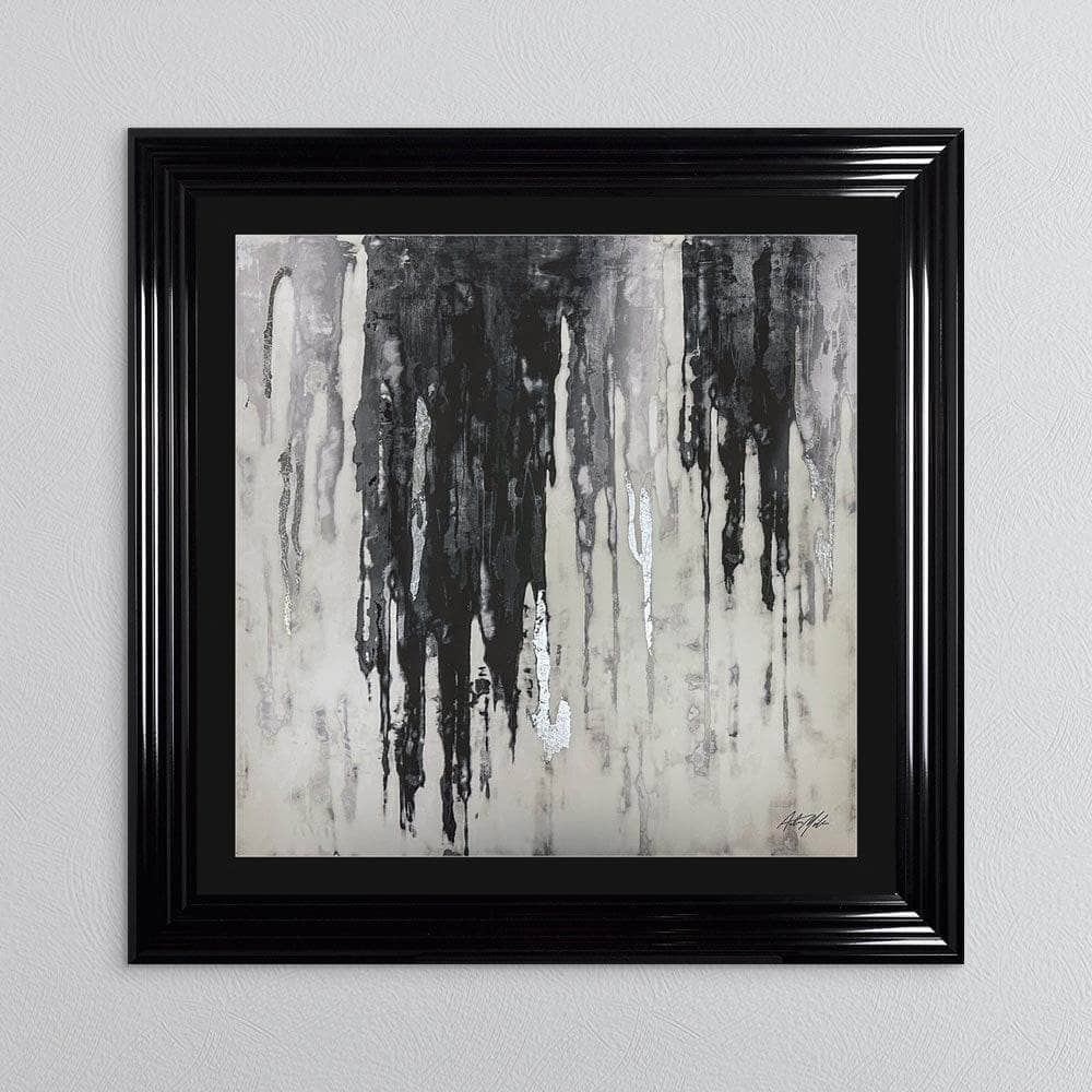 Pictures  -  Abstract Silver Dripping Keys No.2 Framed Picture  -  60010936