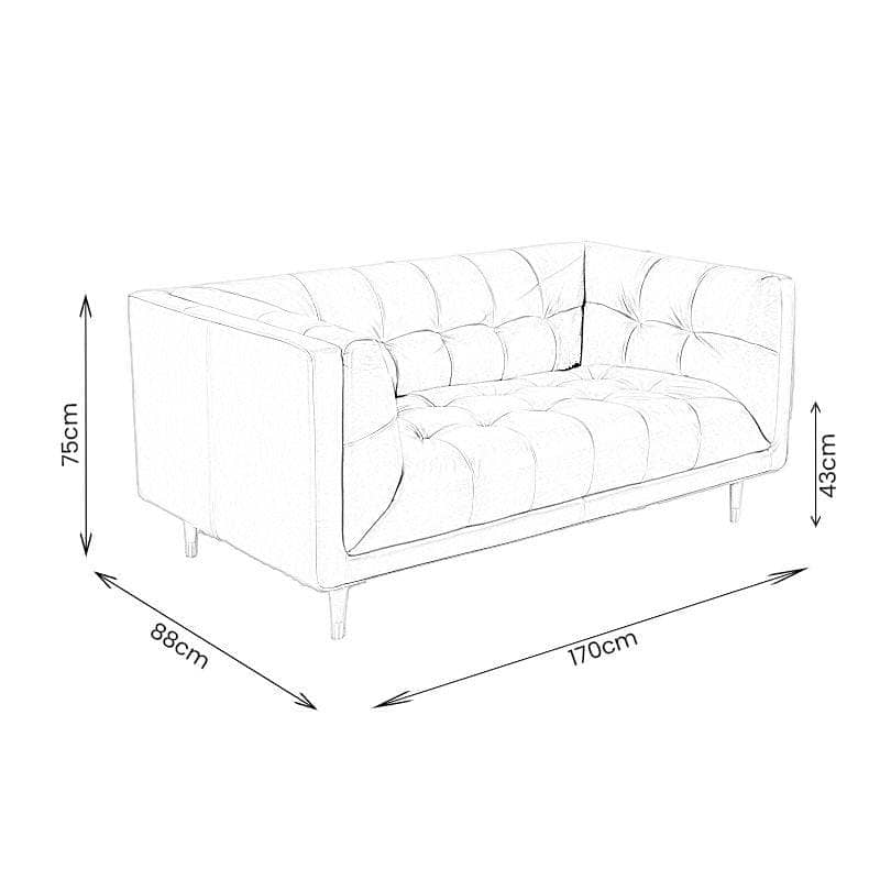 Furniture  -  Auckland 3 Seater Sofa - Grey  -  60010982