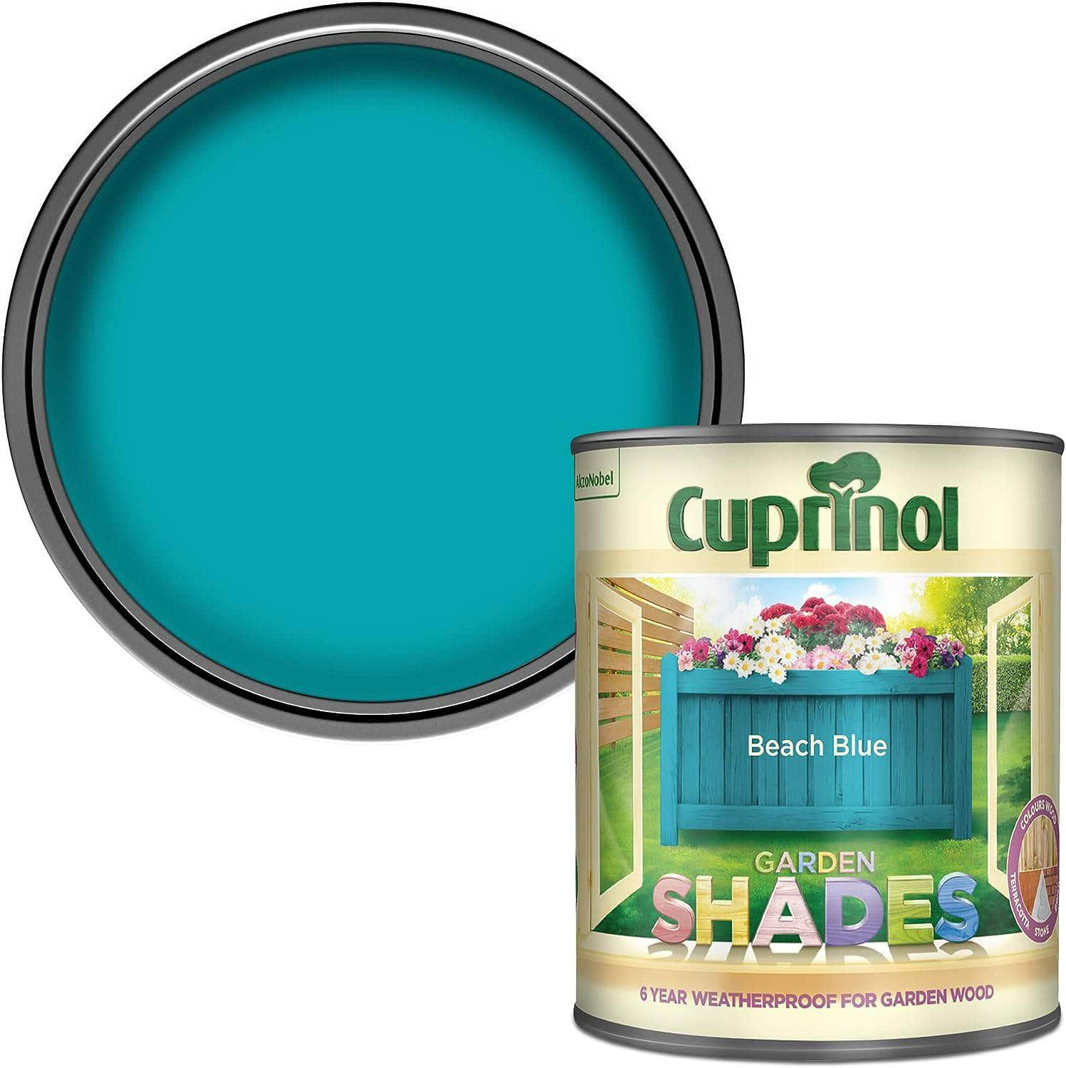 Paint  -  Cuprinol Garden Shades 1L - Beach Blue  -  50149524