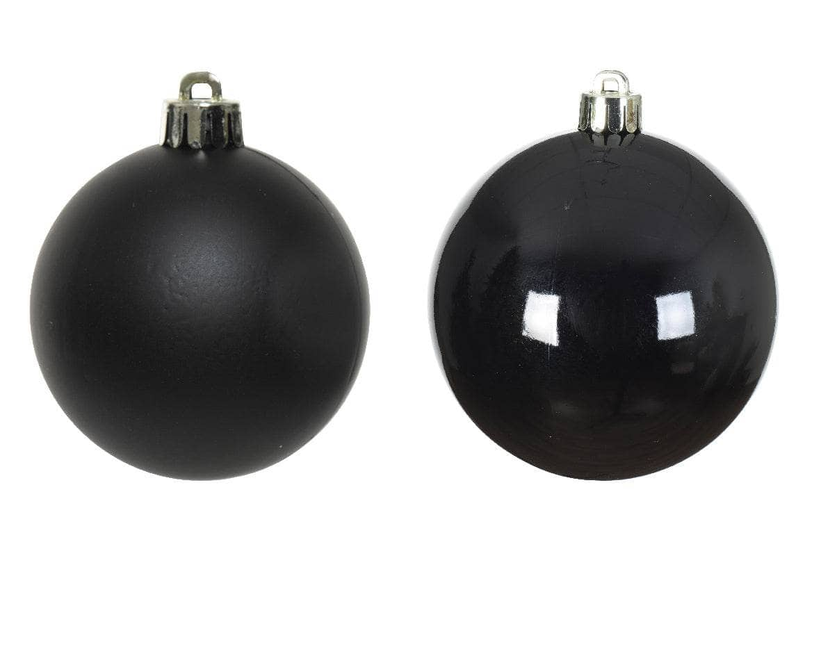 Black Christmas Baubles - 4 Pack -  60008520